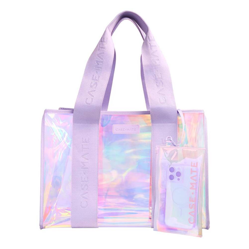 NEW CASE-MATE women's jelly tote bag in soap bubble